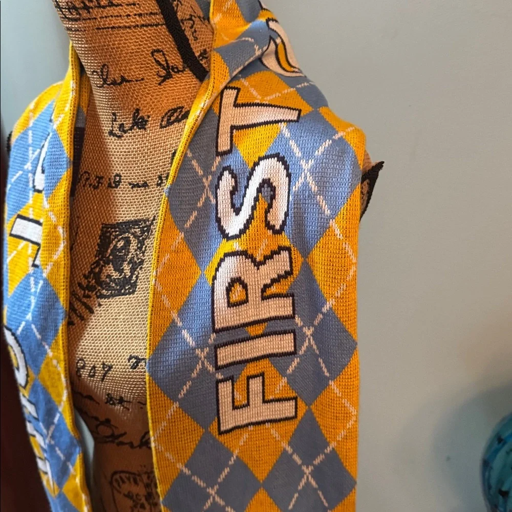 The Nashville Roadies Blue and Yellow Argyle Scarf